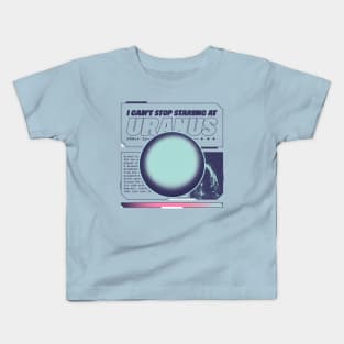 Funny I Can't Stop Staring at Uranus Graphic - Hilarious Cosmic Tee Kids T-Shirt